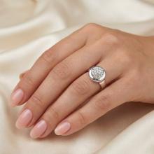 Сребърен пръстен с кристали от Sw® Melody Crystal