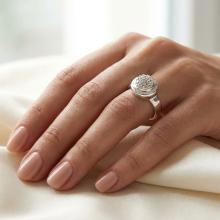 Сребърен пръстен с кристали от Sw® Melody Crystal