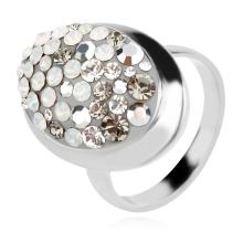Сребърен пръстен с кристали от Sw® SP622 Silver Shade Сребърен пръстен с кристали от Sw® SP622 Silver Shade