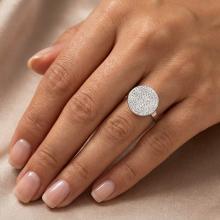 Сребърен пръстен с кристали от Sw® SP623 Crystal