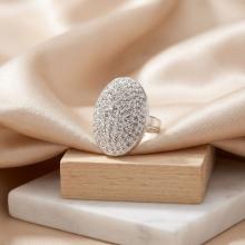 Сребърен пръстен с кристали от Sw®  SP624