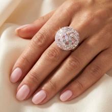 Сребърен пръстен с кристали от Sw® Charlie Marilyn Сребърен пръстен с кристали от Sw® Charlie Marilyn