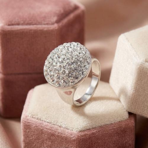 Сребърен пръстен с кристали от Sw®  Charlie Crystal