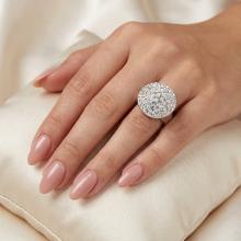 Сребърен пръстен с кристали от Sw®  Charlie Crystal