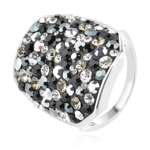 Сребърен пръстен с кристали от Sw® Josie Late Night