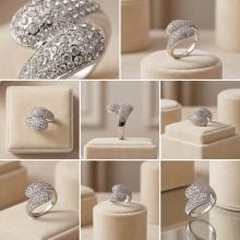 Сребърен пръстен с кристали от Sw®  SP633 Crystal