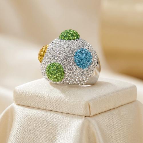 Сребърен пръстен с кристали от Sw®  SP634 Color
