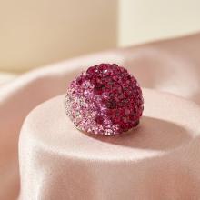 Сребърен пръстен с кристали от Sw® Ocean Bold Rose