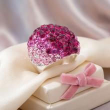 Сребърен пръстен с кристали от Sw® Ocean Bold Rose