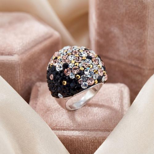 Сребърен пръстен с кристали от Sw® Ocean Ralica