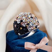 Сребърен пръстен с кристали от Sw® Ocean Ralica