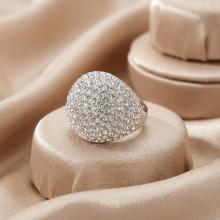Сребърен пръстен с кристали от Sw® Ocean Crystal Сребърен пръстен с кристали от Sw® Ocean Crystal