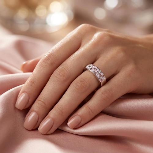Сребърен пръстен с кристали от Sw® SP638 Marylin