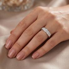 Сребърен пръстен с кристали от Sw® SP638 Crystal Сребърен пръстен с кристали от Sw® SP638 Crystal