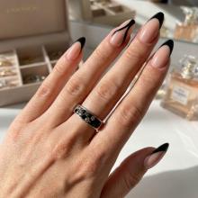 Сребърен пръстен с кристали от Sw® SP638 Black Diamond and Jet Сребърен пръстен с кристали от Sw® SP638 Black Diamond and Jet