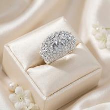 Сребърен пръстен с кристали от Sw® SP654 Silver Shade Сребърен пръстен с кристали от Sw® SP654 Silver Shade