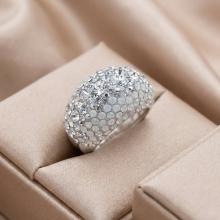 Сребърен пръстен с кристали от Sw® SP654 Silver Shade Сребърен пръстен с кристали от Sw® SP654 Silver Shade
