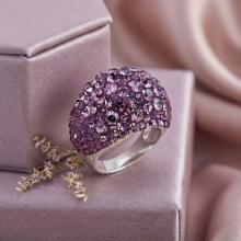 Сребърен Пръстен С Кристали От Sw® SP654 Butterfly Bush
