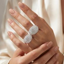 Сребърен Пръстен С Кристали От Sw® SP654 Crystal