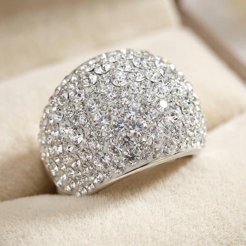 Сребърен пръстен Allison с кристали от Sw® Crystal