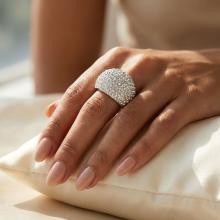 Сребърен пръстен Allison с кристали от Sw® Crystal Сребърен пръстен Allison с кристали от Sw® Crystal