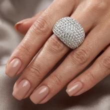 Сребърен пръстен Allison с кристали от Sw® Crystal Сребърен пръстен Allison с кристали от Sw® Crystal