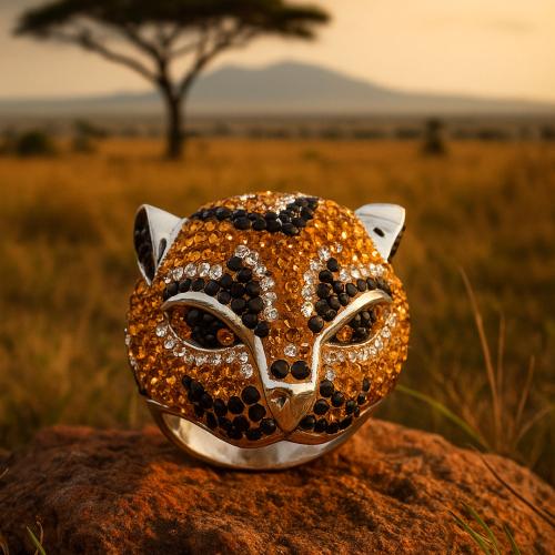 Сребърен пръстен Tiger с кристали от Sw®