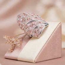 Сребърен пръстен Ветрило с кристали от Sw® Marilyn