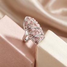 Сребърен пръстен Ветрило с кристали от Sw® Marilyn