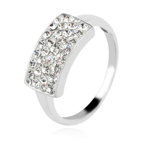 Сребърен пръстен с кристали от Sw® SP659 Crystal