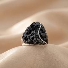 Сребърен Пръстен С Кристали От Sw® SP662 Black Magic Сребърен Пръстен С Кристали От Sw® SP662 Black Magic