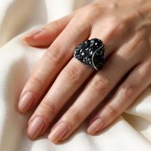 Сребърен Пръстен С Кристали От Sw® SP662 Black Magic Сребърен Пръстен С Кристали От Sw® SP662 Black Magic