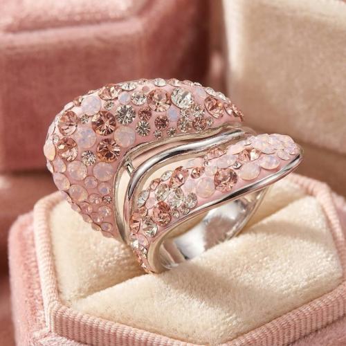 Сребърен пръстен с кристали от Sw® SP663 Marilyn