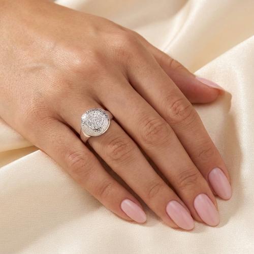 Сребърен пръстен с кристали от Sw® SP667 Crystal