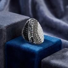 Сребърен пръстен с кристали от Sw®  SP673