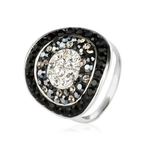 Сребърен пръстен с кристали от Swarovski®  SP693
