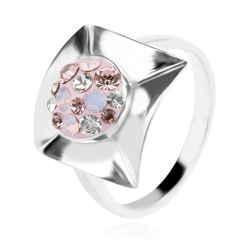 Сребърен пръстен с кристали от Sw® SP713 Marilyn