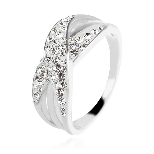 Сребърен пръстен с кристали от Sw®  SP719 Crystal