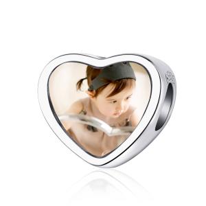 Сребърен Талисман с Ваша снимка - "Запечатано с любов"