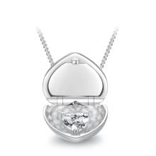 Отварящо се сребърно колие сърце Отварящо се сребърно колие сърце