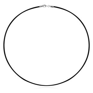 Силиконова верижка със сребърна закопчалка