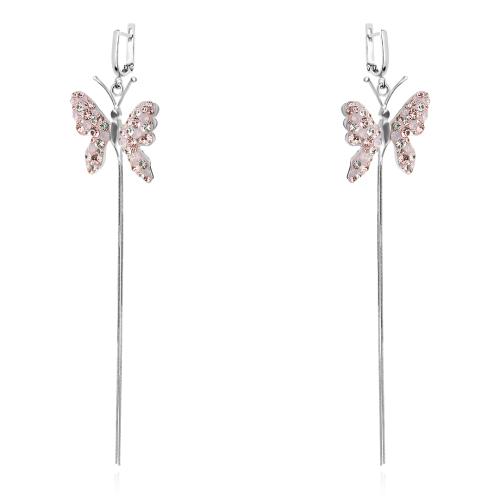 Сребърен комплект колие и обеци с кристали от Sw® SK524