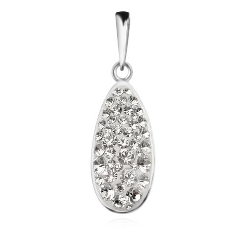 Сребърен медальон с кристали от Sw® SM123 Crystal