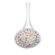 Сребърен комплект обеци и медальон с кристали от Sw® SKM142 AB crystal