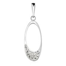 Сребърен комплект Guadalupe обеци и медальон с кристали от Sw® Crystal