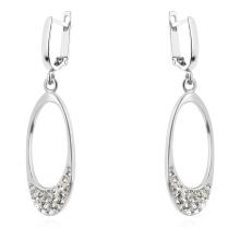Сребърен комплект Guadalupe обеци и медальон с кристали от Sw® Crystal