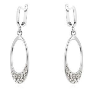 Сребърни обеци Guadalupe с кристали от Sw® Crystal