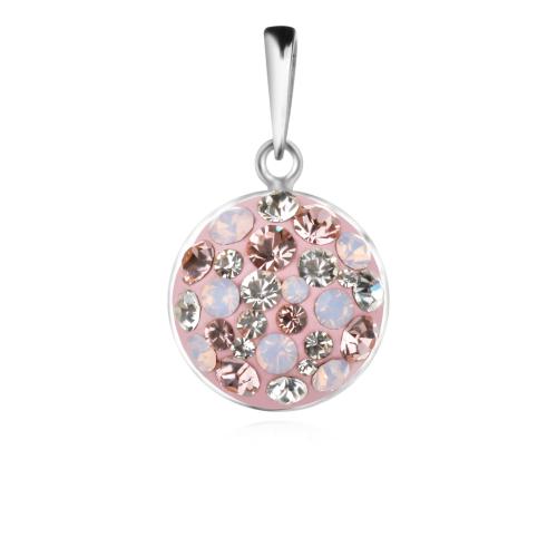 Сребърен Комплект Обеци И Медальон С Кристали От Sw® SKM121 Marylin