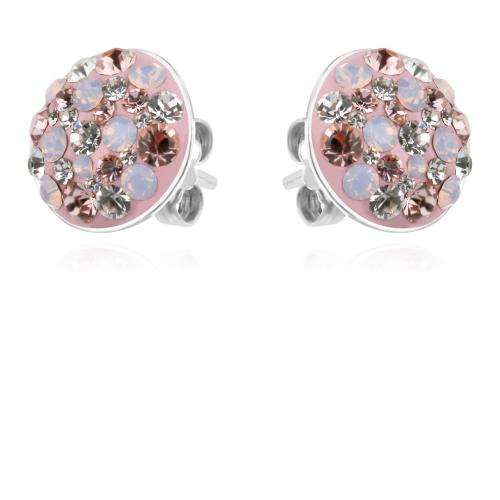 Сребърен Комплект Обеци И Медальон С Кристали От Sw® SKM121 Marylin