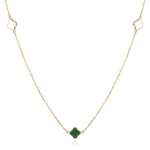 Златно колие Green Clover